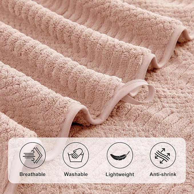 8 Piece Bath Towel Set-2 Oversized Bath Sheets, 2 Hand Towels, 4 - Image 9