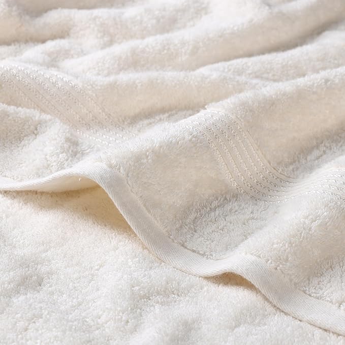 Superior Egyptian Cotton 2-Piece Bath Sheet Towel Set, Oversized Body Towels - Image 3