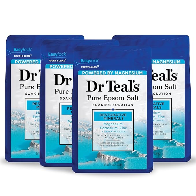 Dr Teal's Epsom Salt Magnesium Soak, Restorative Minerals by DrTeals