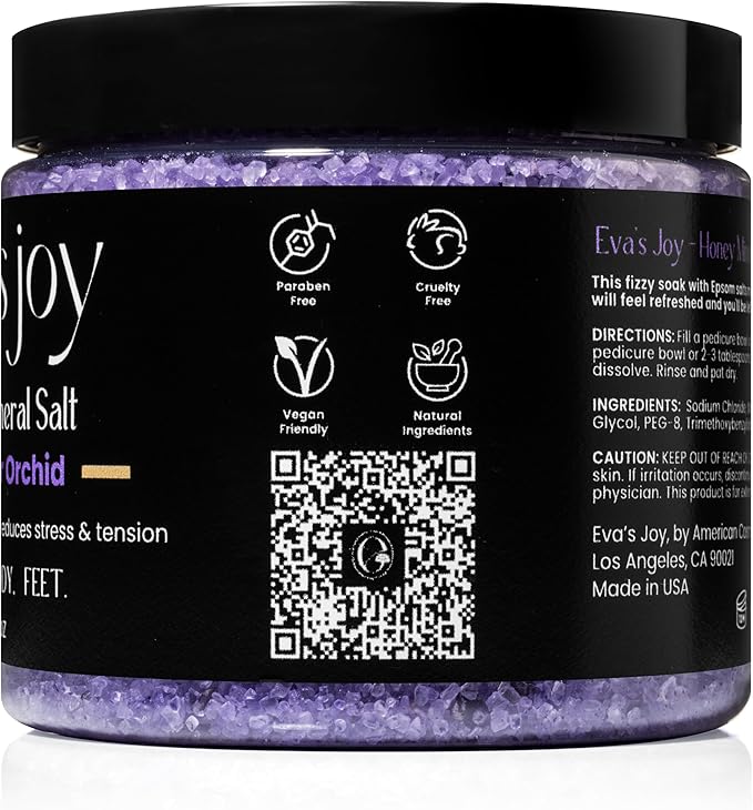 Eva's Joy Lavender Orchid Mineral Bath and Foot Soak, Made - Image 2