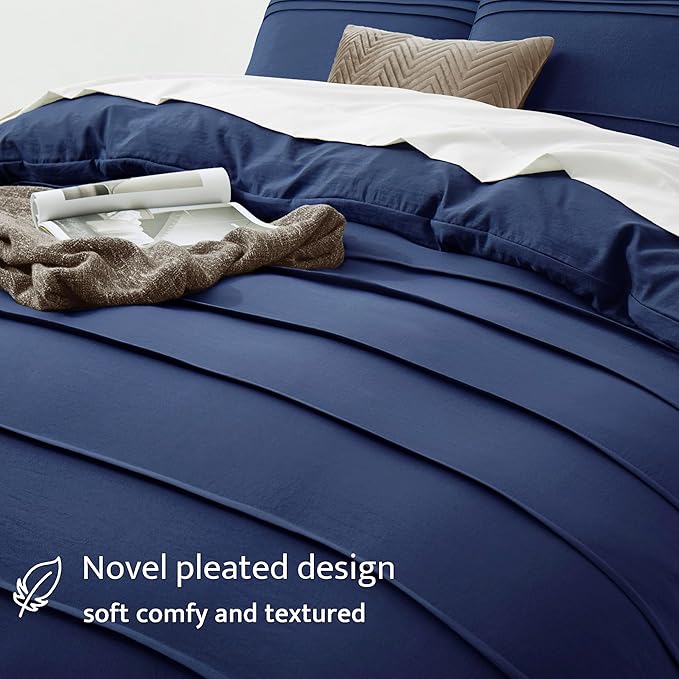 Oli Anderson Navy Blue Duvet Cover Queen Size - Image 3