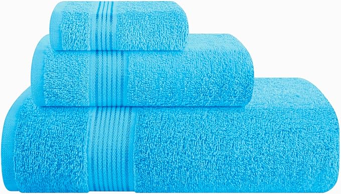 Belizzi Home Ultra Soft 3 Pack Cotton Towel Set, Contains a Bath Towel 28x55 by Unknown