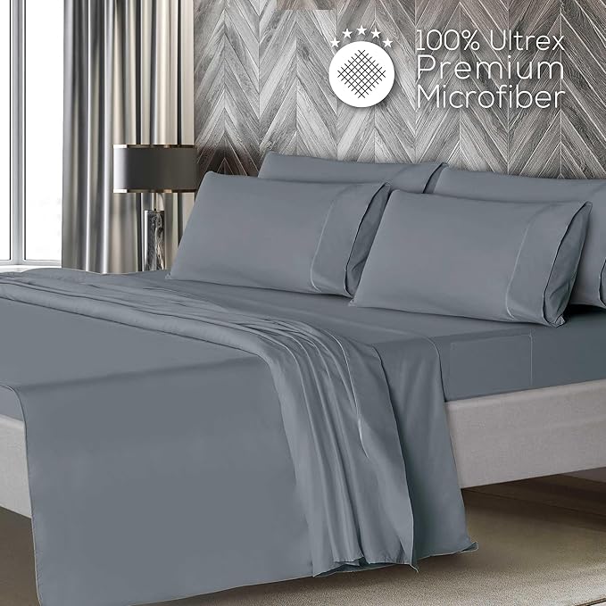 Mueller UltraTemp King Size Sheets Set – 6 Piece Premium Bedding, Silky Soft - Image 3