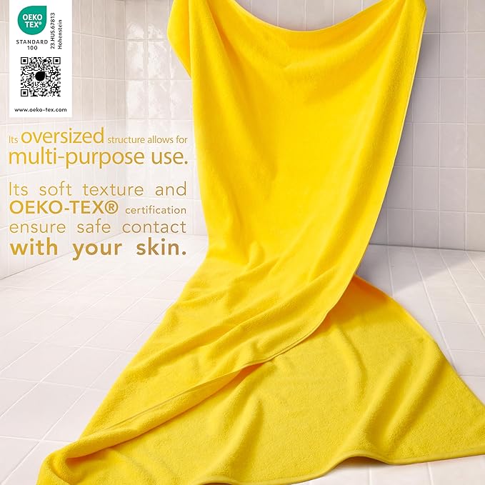 Cotton Paradise 100% Cotton 40x80 Oversized Bath Sheet, Extra Large Turkish - Image 3