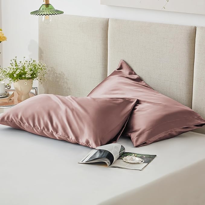 Love's cabin Satin Pillowcase Set of 2 Standard Size 20x26, Cooling Pillow - Image 6