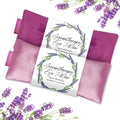 Weighted Eye Mask for Sleep, Meditation, Lavender Eye Pillow Heated for Headache by HIhealer