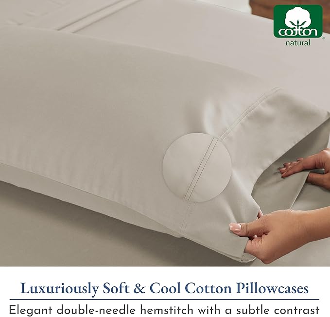 California Design Den Pillow Cases Standard Size Set of 2-800 Thread Count - Image 7