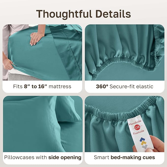 California Design Den Deep Pocket Queen Sheet Set - Image 5
