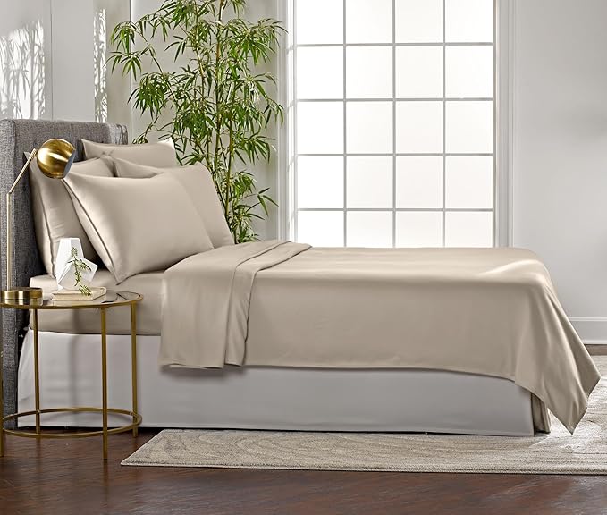 Pure Bamboo Queen Sheets, Genuine 100% Organic Viscose Derived from Bamboo Bed - Image 4