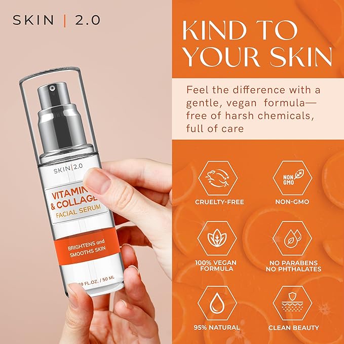 Skin 2.0 Vitamin C & Collagen Serum & Day Cream Set - Image 3