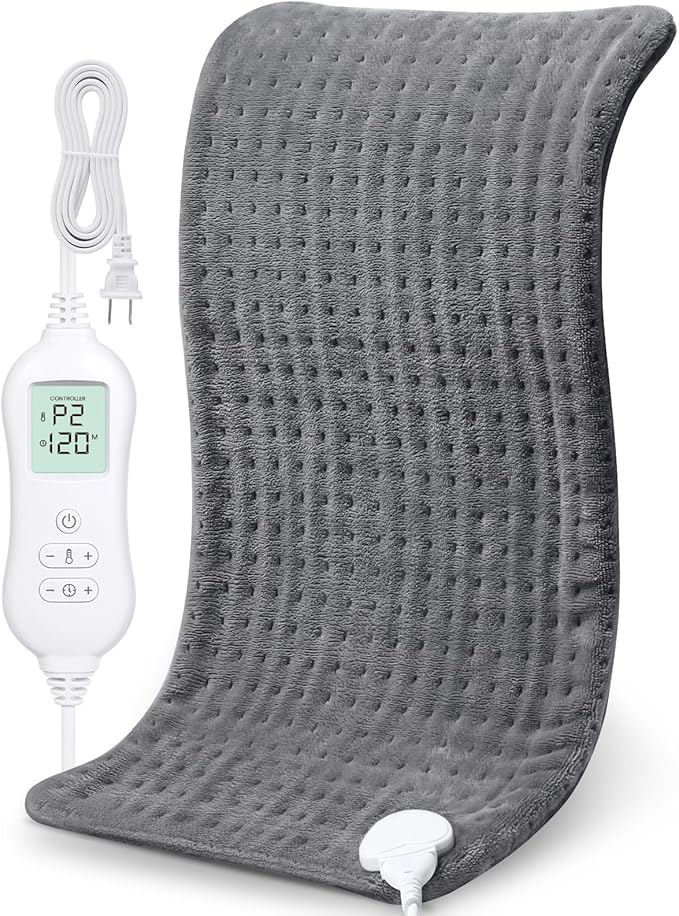 NOWWISH Heating Pad for Back Pain Relief & Period Cramps, 12x24 Inches Electric by NOWWISH