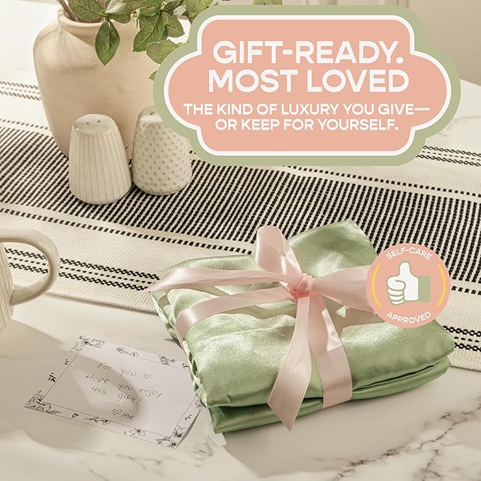 BLISSFORD Pink Satin Pillowcase - Image 6
