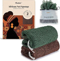 CORATED African Net Sponge Authentic, Shower Loofah Exfoliating Bath Sponge by CORATED