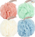 Fu Store Loofah Sponge 60g Shower Loofahs 4 Colors Bath Sponges Mesh Balls by FuStore