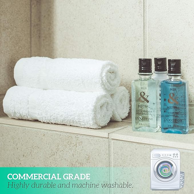 GREEN LIFESTYLE Washcloths 12" x 12" 40 Pack - Image 2