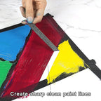 BOMEI PACK Black Painters Tape 1 Inch Bulk - Paint Tape 10 Rolls x 1 Inch x 55 Yards - Painter's Tape Black Masking Tape for Walls Painting, DIY Crafting, and School Projects, Total 550 Yards