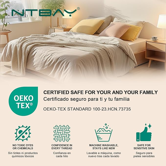 NTBAY Queen Pillowcase Set - Image 7