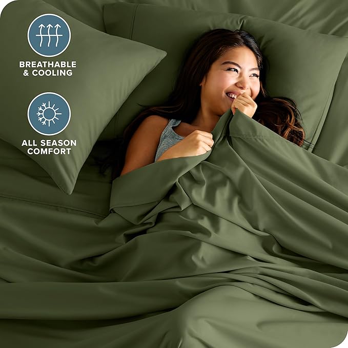 Bare Home Split Head Flex King Sheet Set - Image 4