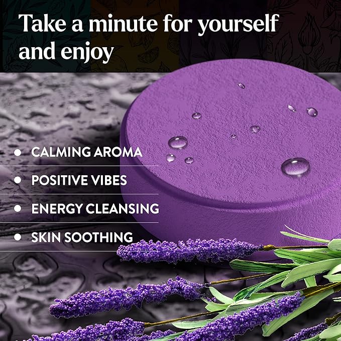 Miracle Made Lavender Aromatherapy Shower Steamers – Essential Oil Scented - Image 3