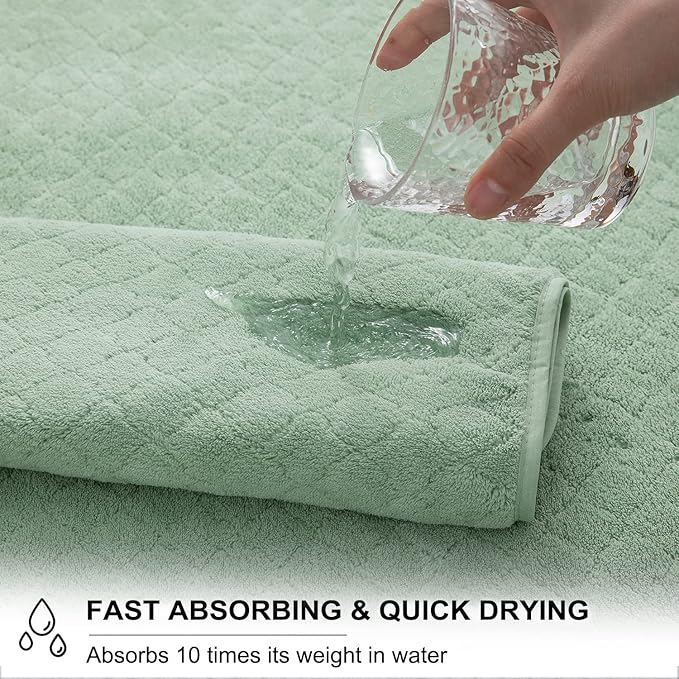 8-Piece Green Bath Towels Set, 2 Oversized Large Bath Towels Sheet, 2 Hand - Image 4