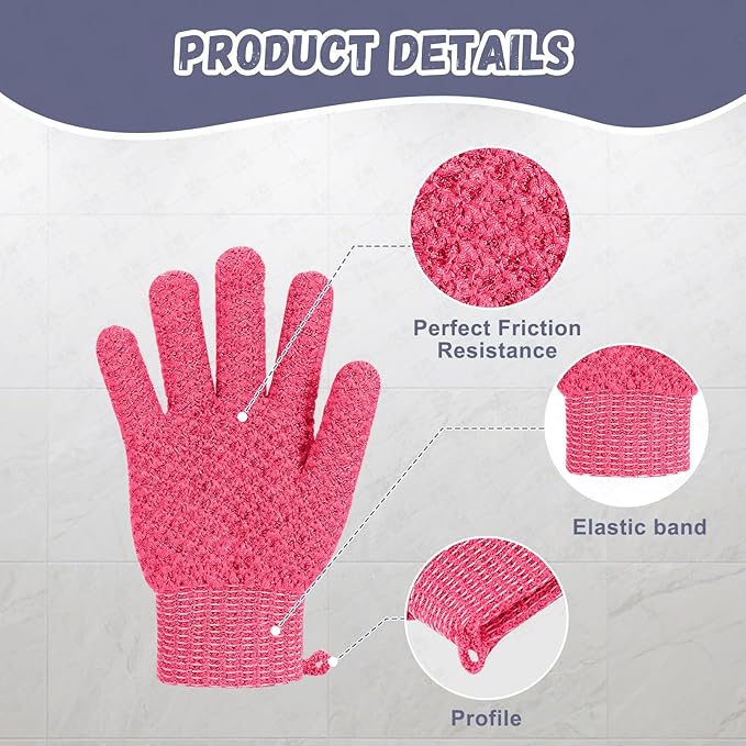 Exfoliating Dual Texture Bath Gloves - Image 6