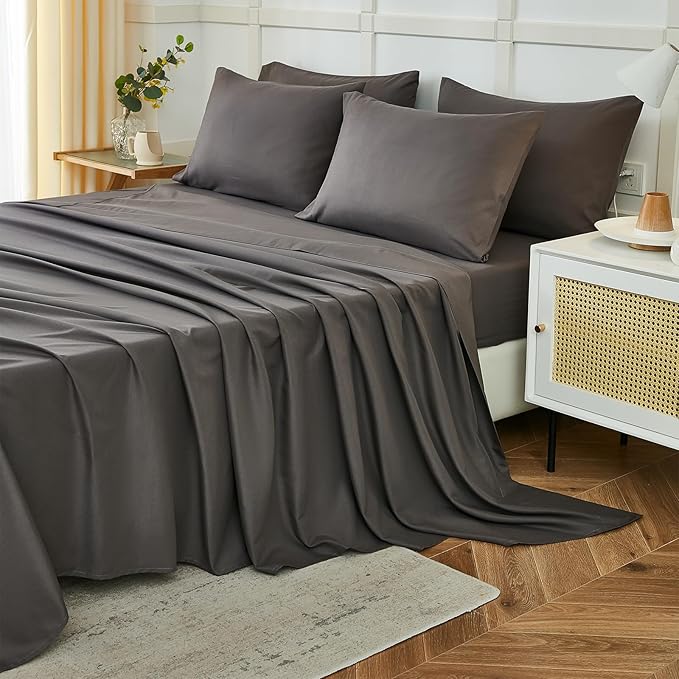 ILAVANDE King Size Sheets Set 6 Piece, Hotel Luxury Super Soft 1800 Series by ILAVANDEforYourBedHome