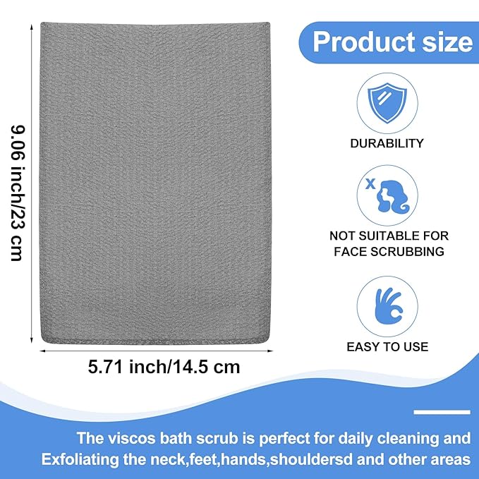 Tatuo 12 Pieces Korean Exfoliating Mitt Glove Italy Towel Body Skin Scrubber - Image 2