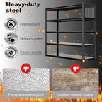 PLMFJQK 10 Sets Storage Shelves with Pegboard,72“*48" Wide 24”Heavy Duty Garage Shelving Units and Storage,Metal Shelving Adjustable Shelves,Garage Storage Rack,Industrial Utility Organization