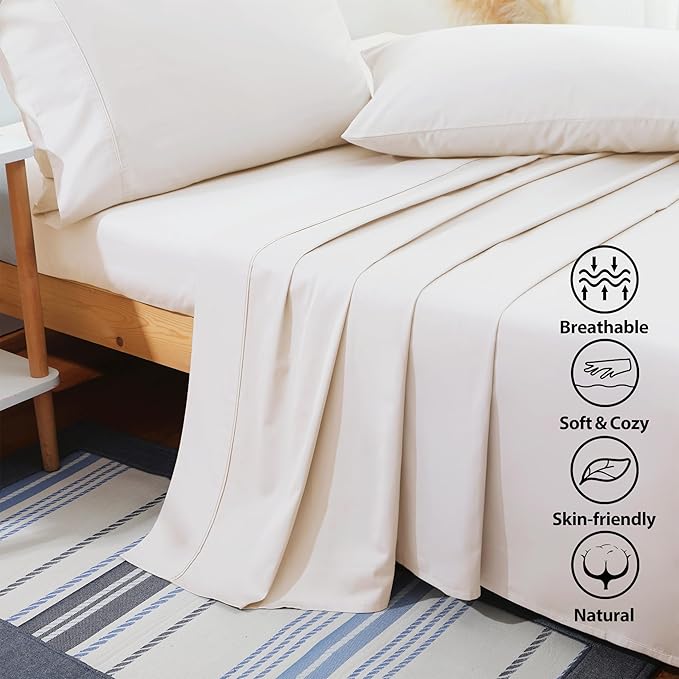 Shunjie.Home Flat Sheet Only Full Size, 400 TC 100% Egyptian Cotton Flat Sheet - Image 7