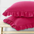 KKJIAF Ruffle Body Pillow Cases Set of 1, Ruffled Pillow Covers by KKJIAF