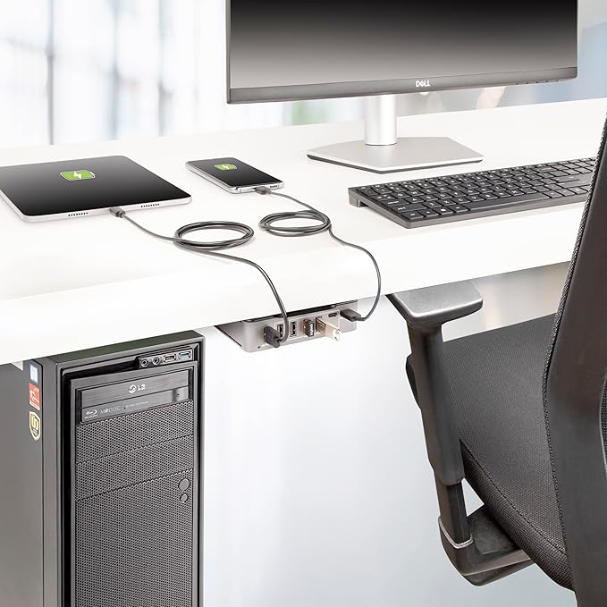 StarTech.com 7-Port USB-C Hub - 5X USB-A/2x USB-C - Self-Powered w/65W Power Supply - USB 3.1 10Gbps - Desktop/Laptop USB Hub w/3ft USB-IF Certified Locking Cable - USB C Splitter, TAA