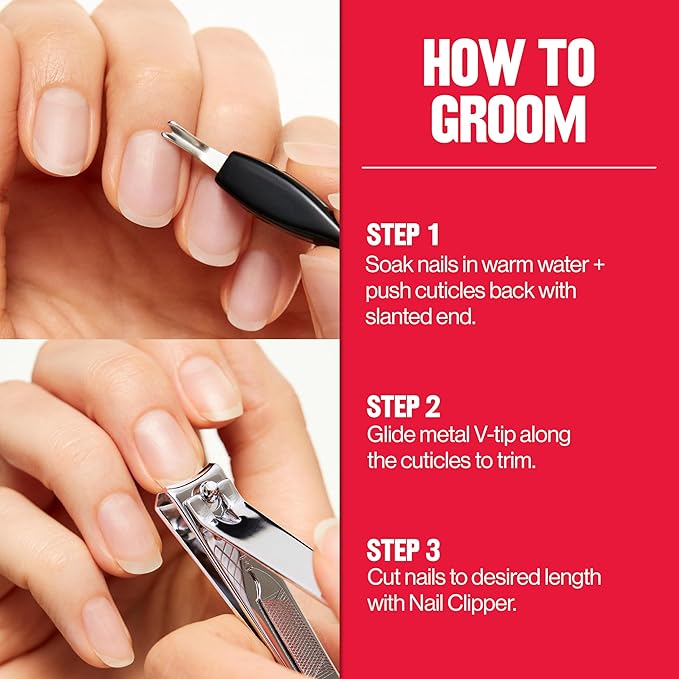 Revlon Cuticle Trimmer With Cap, High Precision V-Tip and Comfortable Grip - Image 8