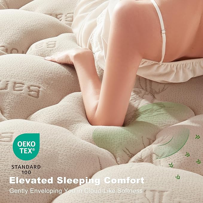 BEDLORE Full Size Mattress Topper Viscose Derived from Bamboo, Thick Pillow Top - Image 2