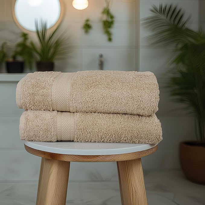 Commercial Bulk Pack of 12 Bath Towels – 100% Cotton Terry 24" x 48" – Ideal - Image 6