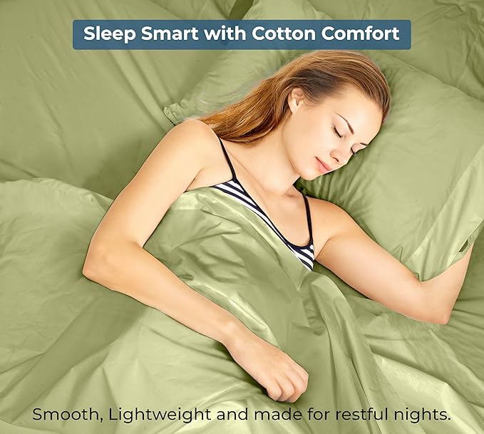 Royale Linens 100% Organic Cotton Full Flat Sheet Only - Image 9