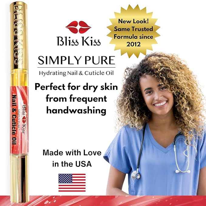 Bliss Kiss | 1 Candy Cane Fragrance | Nail Oil Cuticle Pen w/Vitamin E & - Image 4