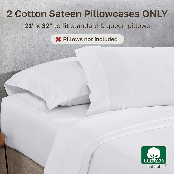 California Design Den Standard Queen Size Pillowcase Set - Image 3