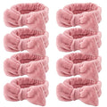 Ondder Spa Headband for Washing Face 8 Pack Dark Pink Skincare Headbands for by Ondder