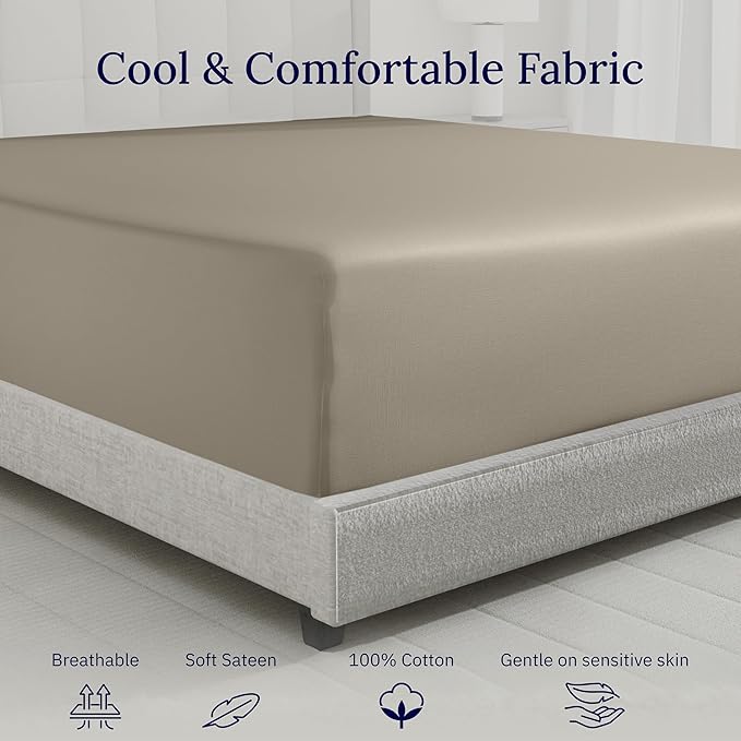 California Design Den Queen Size Fitted Sheet Only - Image 8