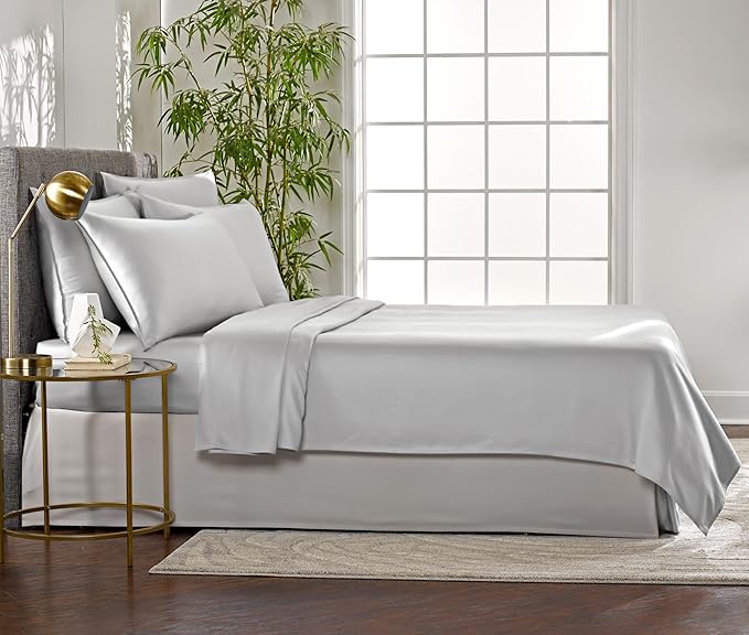 Pure Bamboo Twin Sheets, Genuine 100% Organic Viscose Derived from Bamboo Bed - Image 4