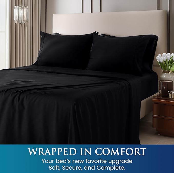 Utopia Bedding Full Size 4 Piece Sheet Set - Image 4