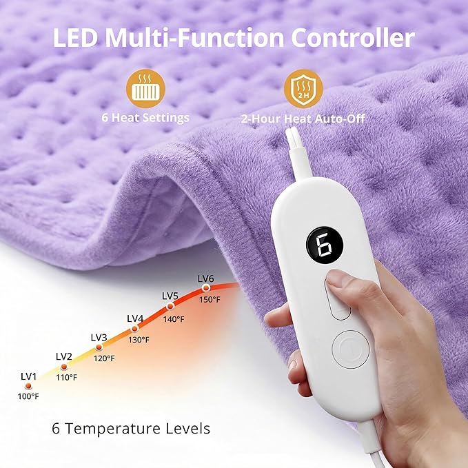 Heating Pad for Back Pain Relief, XXL Large Heating Pads for Lower Back Full - Image 5