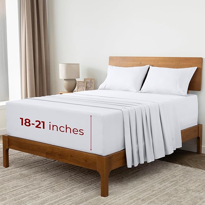 Mellanni Extra Deep California King Sheets by Mellanni