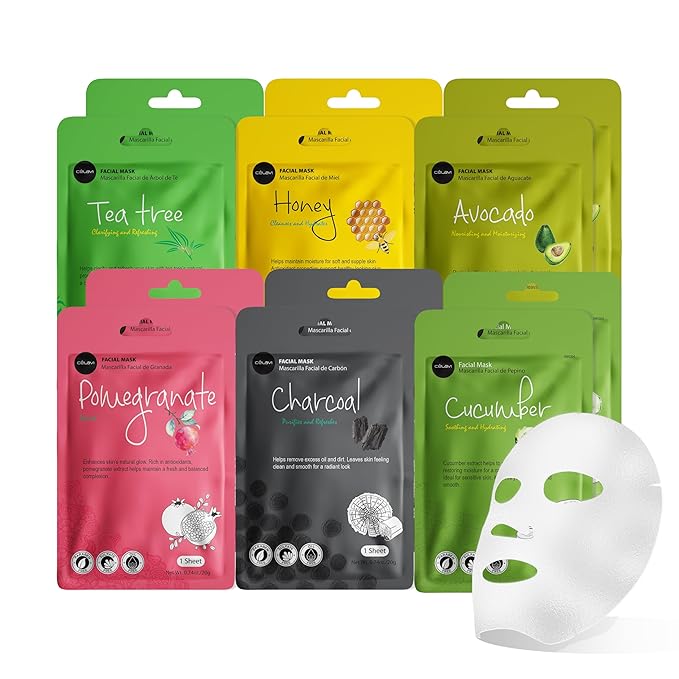 celavi Essence Facial Face Mask Paper Sheet Korea Skin Care Moisturizing 6 packs by C%C3%A9lavi