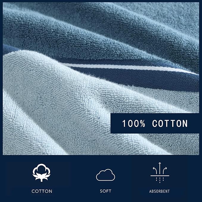 Nautica - Bath Towels, 100% Soft & Absorbent Plush Cotton Towels - Image 3