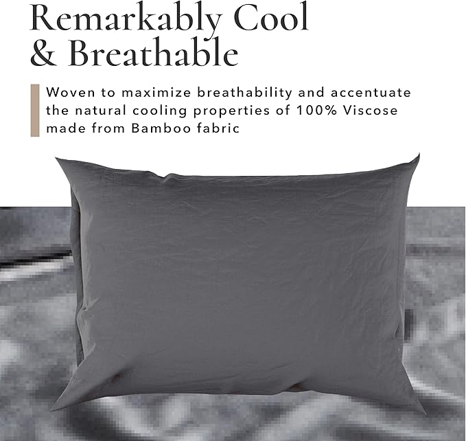 Bamboo Bay Hotel Quality 4 Piece Cooling Pillow Cases - Image 2
