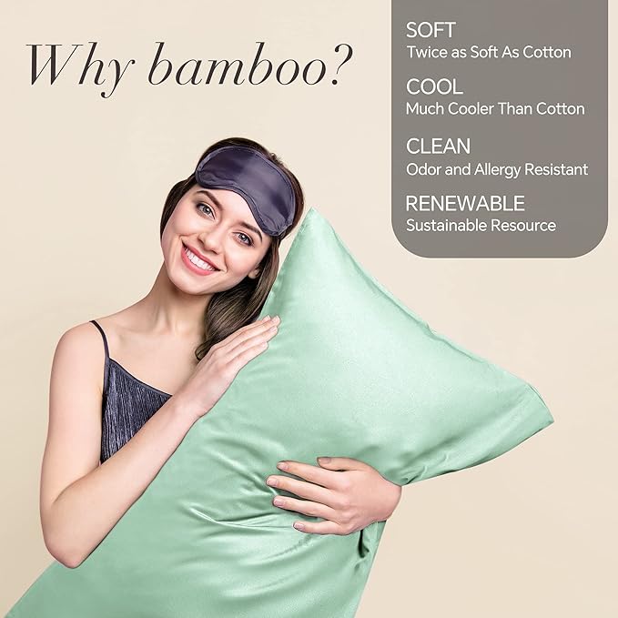 BEDELITE Body Pillow Case Cover, Rayon Made from Bamboo, Cooling Body Pillow - Image 2