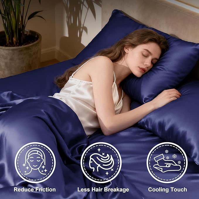 Love's cabin Full Size Satin Sheet Sets - Image 3