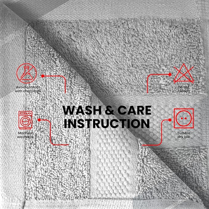Infinitee Xclusives Gray Hand Towels - Image 7