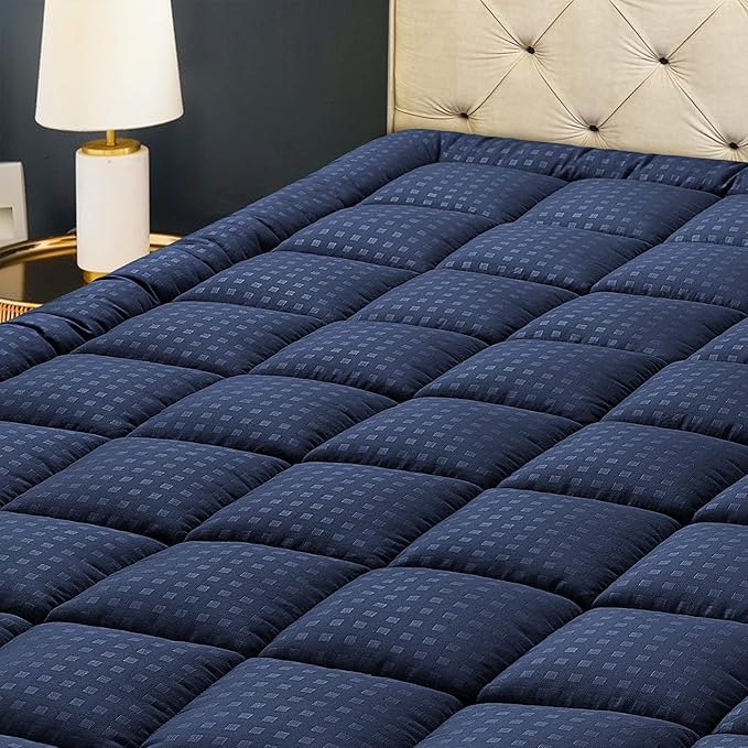 HYLEORY Queen Mattress Pad Quilted Fitted Mattress Protector Cooling Pillow Top by HYLEORY-YourBeddingExpert